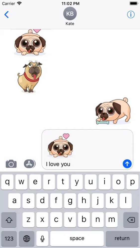 Ảnh chụp màn hình của Puppy Stickers