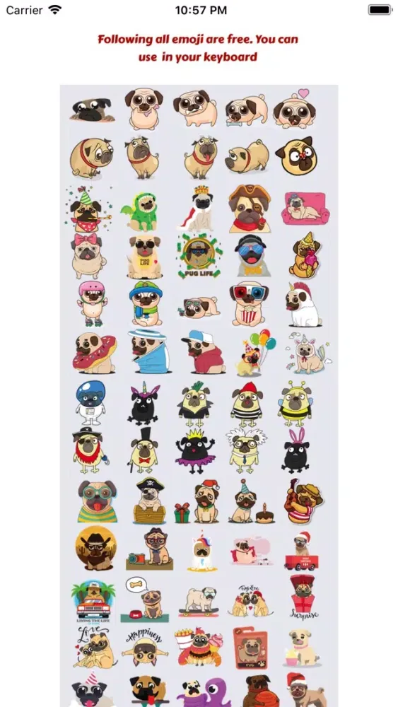 Ảnh chụp màn hình của Puppy Stickers