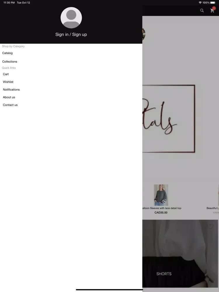 Capturas de tela do Poppy and Petals Boutique iPad 