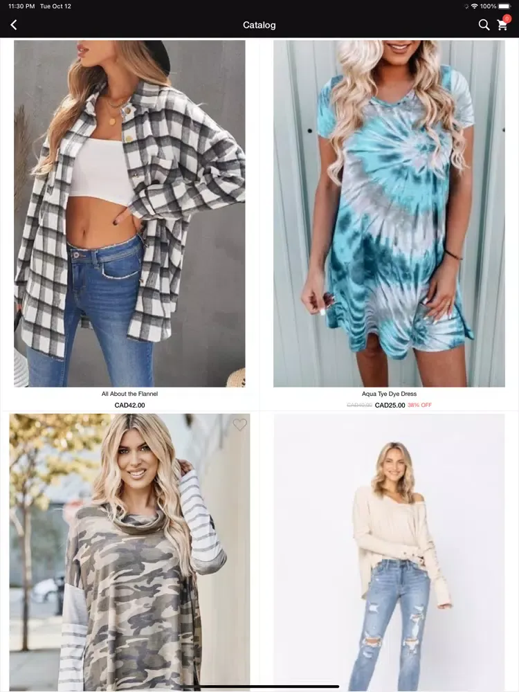 Capturas de tela do Poppy and Petals Boutique iPad 