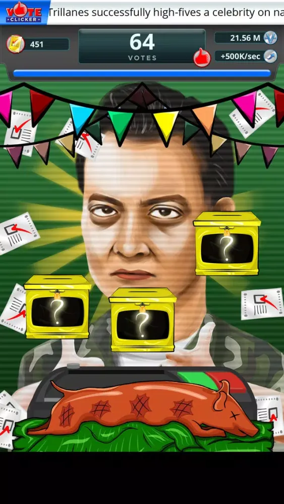 Vote Clicker: Halalan 2016 VP Edition Ekran Görüntüleri