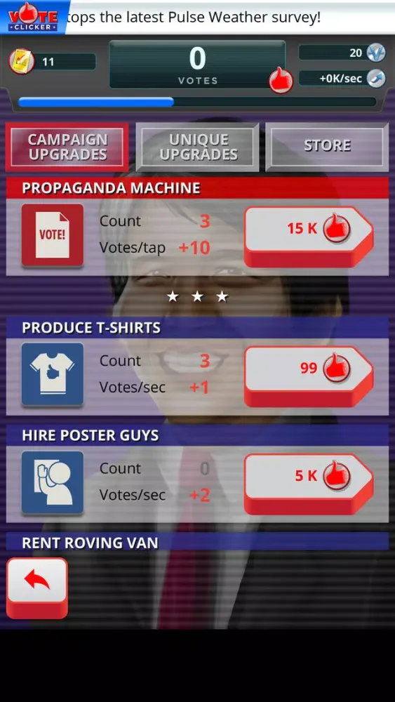 Vote Clicker: Halalan 2016 VP Edition Ekran Görüntüleri