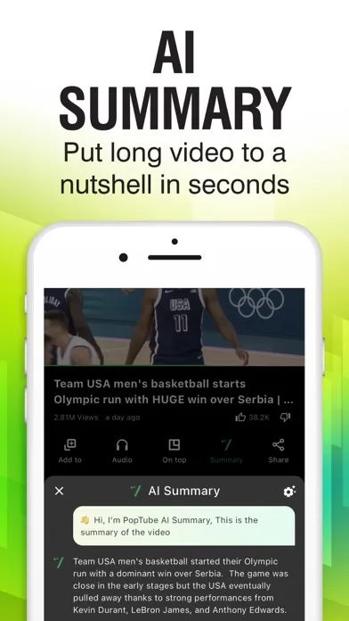 Capturas de tela do POPTube: Music & Video No Ads