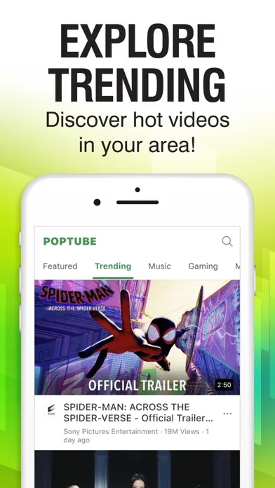 Capturas de tela do POPTube: Music & Video No Ads