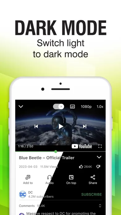 Capturas de tela do POPTube: Music & Video No Ads