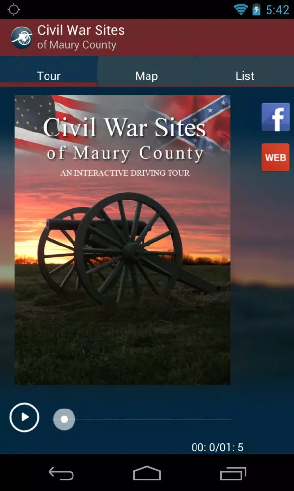 Capturas de pantalla de Civil War Sites of Maury Co.