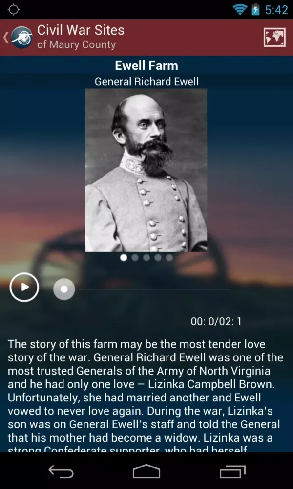 Capturas de pantalla de Civil War Sites of Maury Co.