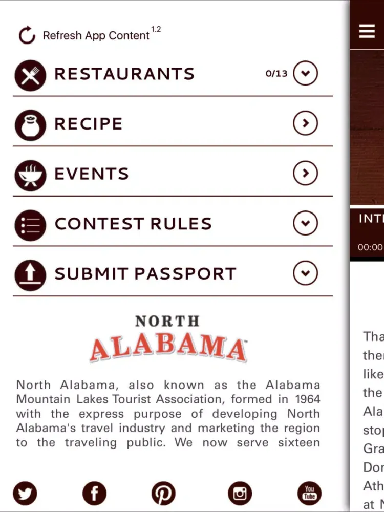 ภาพหน้าจอของ North Alabama Barbecue Trail iPad 