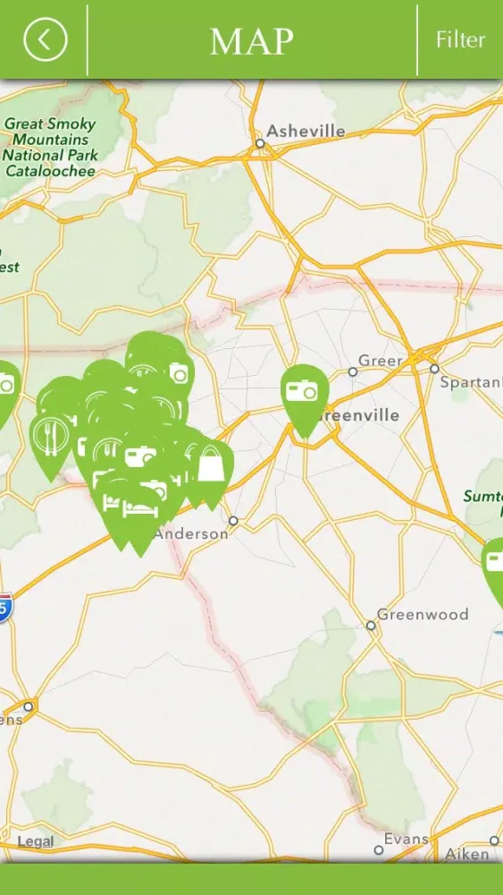 Ảnh chụp màn hình của Discover Oconee County South Carolina