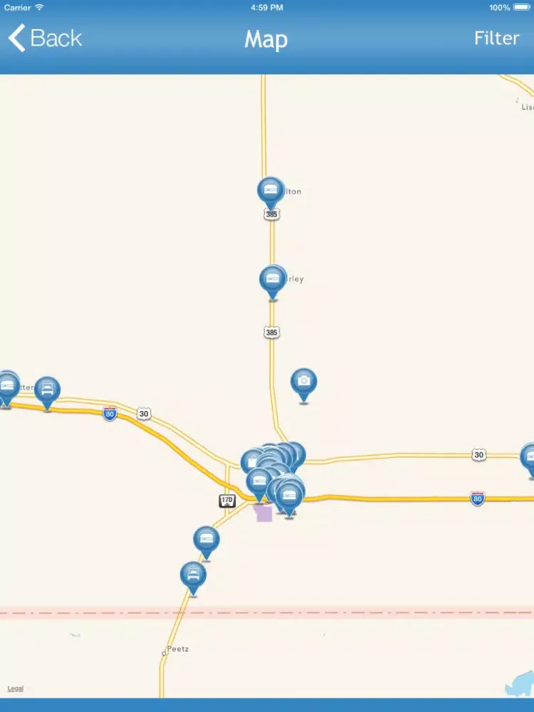 Capturas de tela do Discover Cheyenne County iPad 