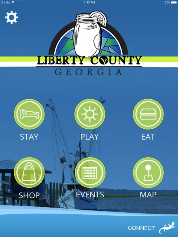 Capturas de tela do Discover Liberty County iPad 