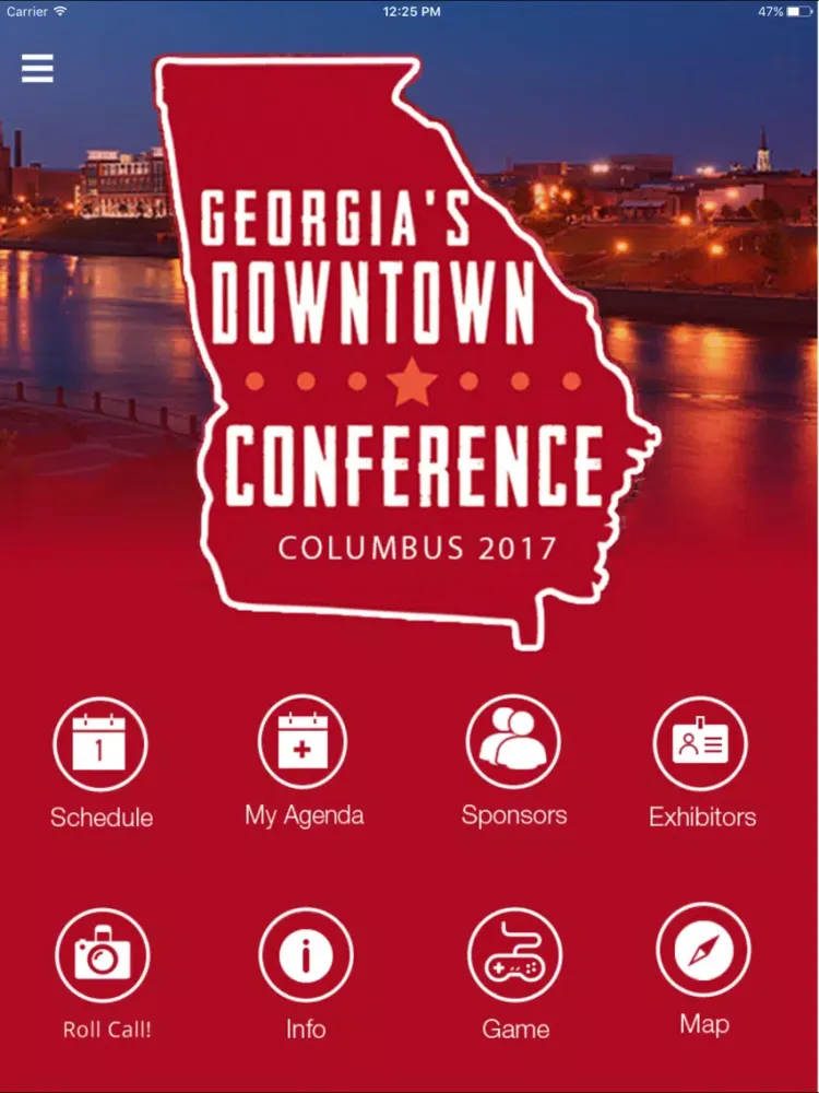 Georgia Downtown Conference iPad  Screenshots