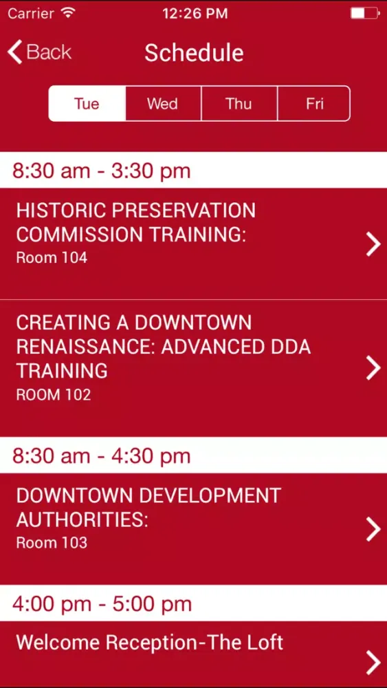 Georgia Downtown Conference Screenshots