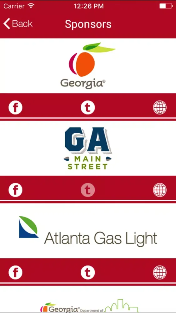 Georgia Downtown Conference Screenshots