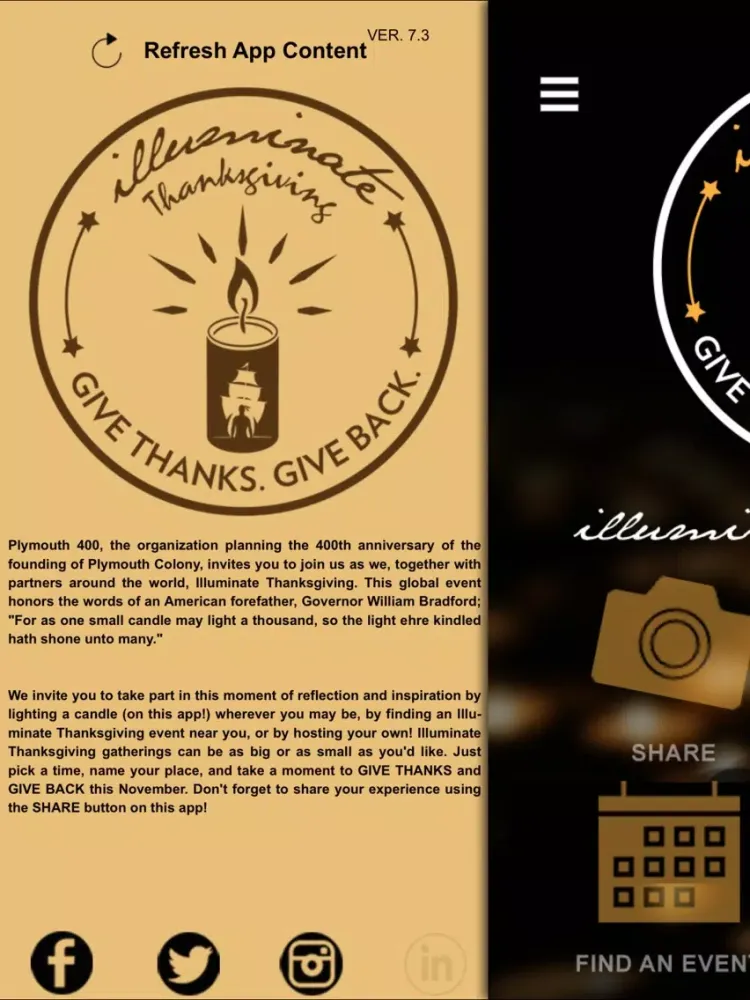 Capturas de pantalla de Illuminate Thanksgiving 2016 iPad 