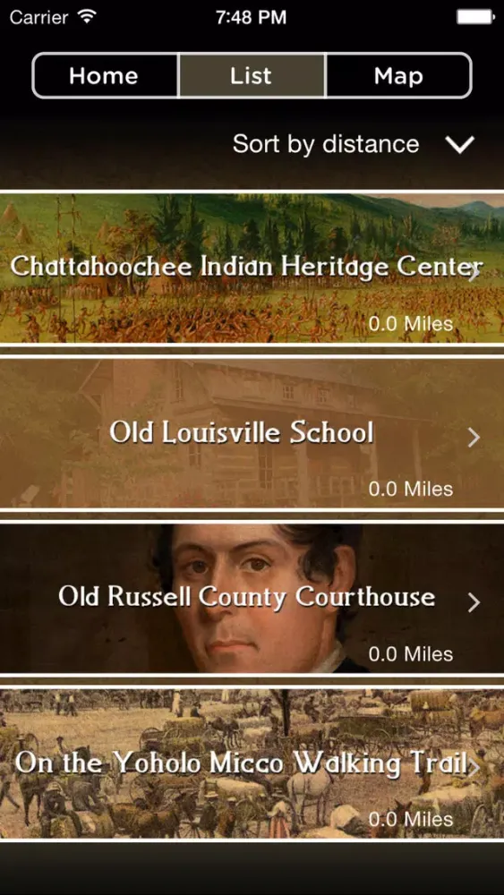 Captures d'écran de Creek Heritage Trail