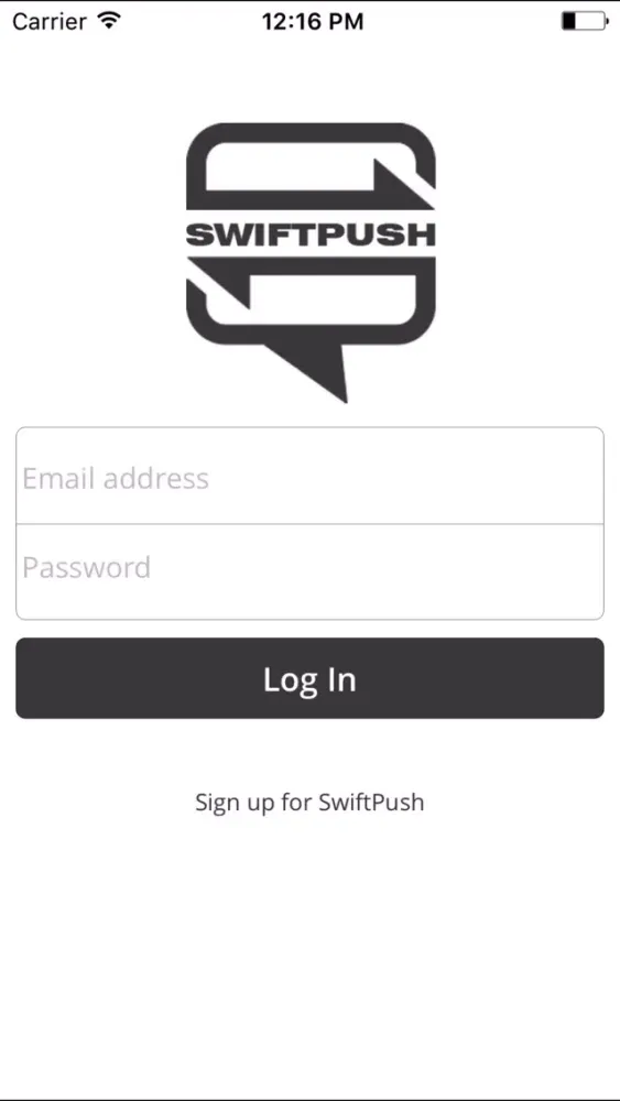 Zrzuty ekranu SwiftPush