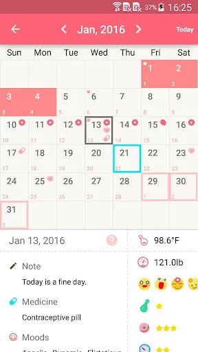 Period Calendar Pro Screenshots