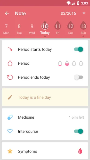 Period Calendar Pro Screenshots