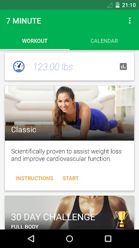 7 Minute Workout Screenshots