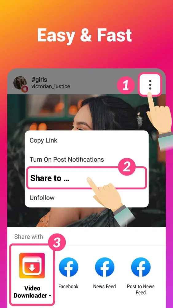 Capturas de pantalla de Downloader for Instagram