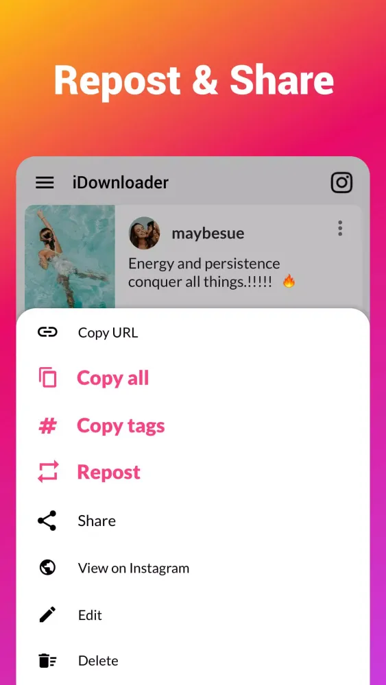 Capturas de pantalla de Downloader for Instagram