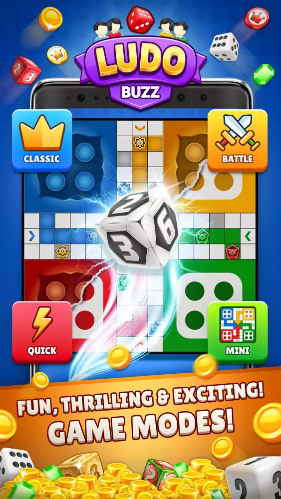 ภาพหน้าจอของ Ludo Buzz