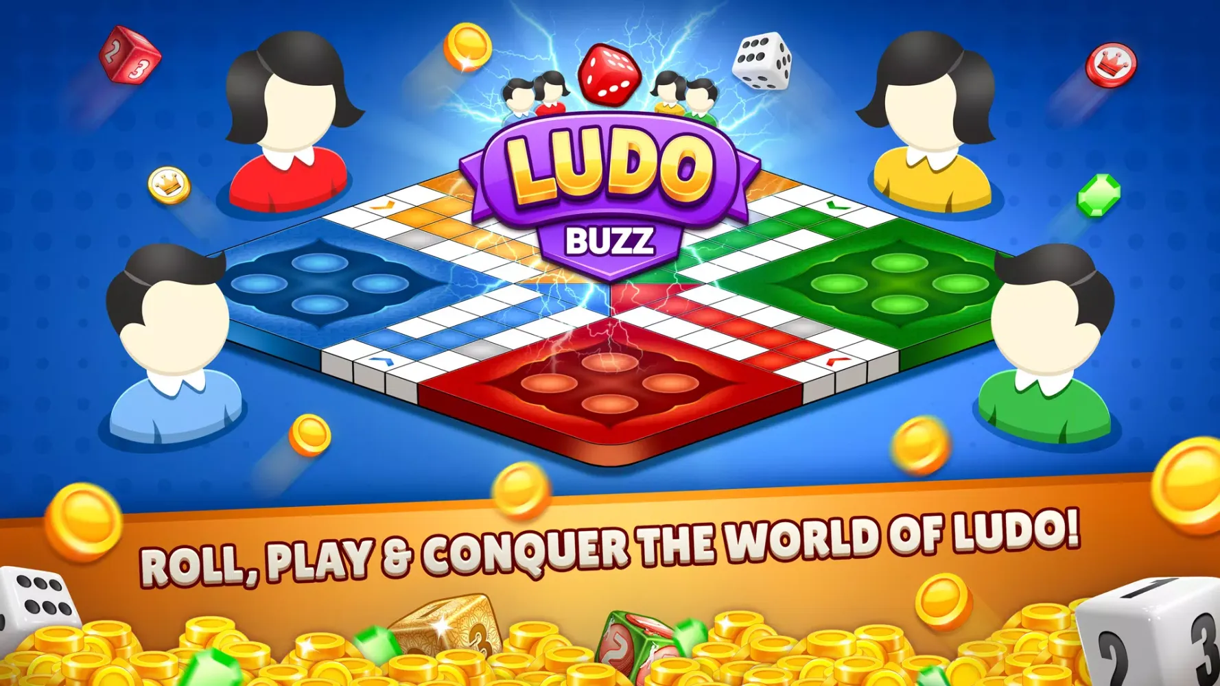 ภาพหน้าจอของ Ludo Buzz