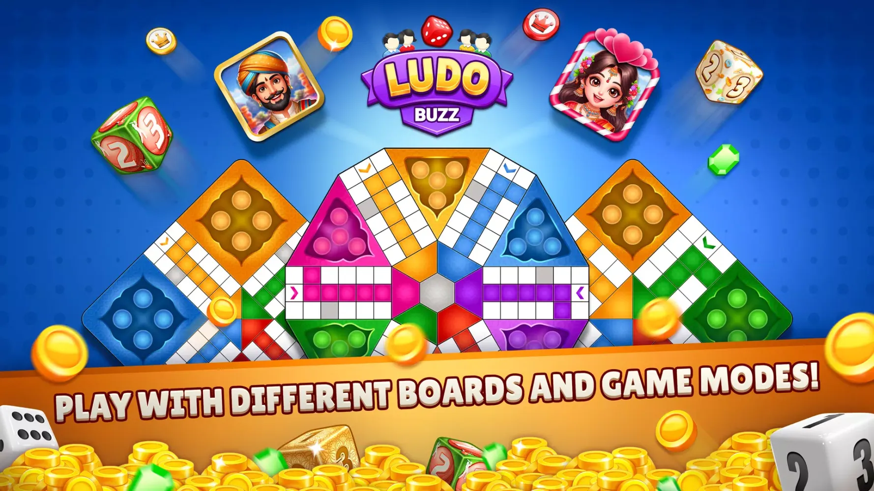 ภาพหน้าจอของ Ludo Buzz