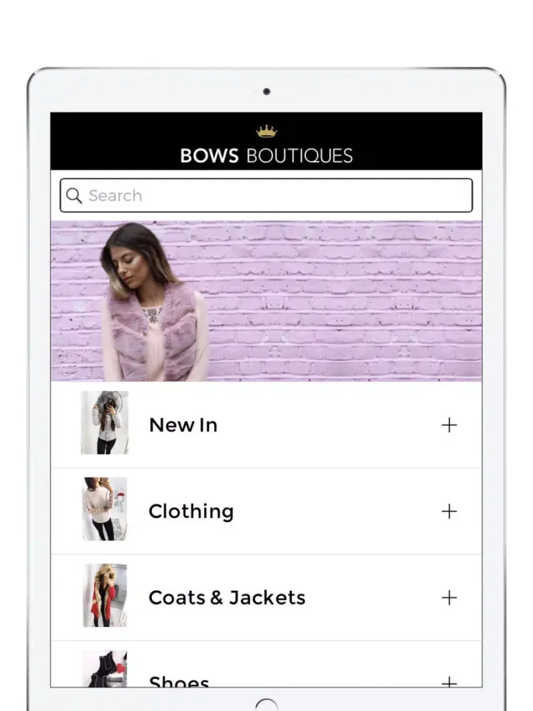Capturas de tela do Bows Boutiques iPad 