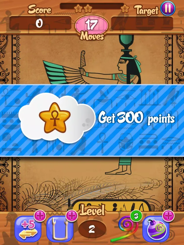 Egypt Crush - Hieroglyphic Scriptures From the Pharaoh Tut Shrine In Luxor - Free Match 3 Game iPad  স্ক্রিনশট