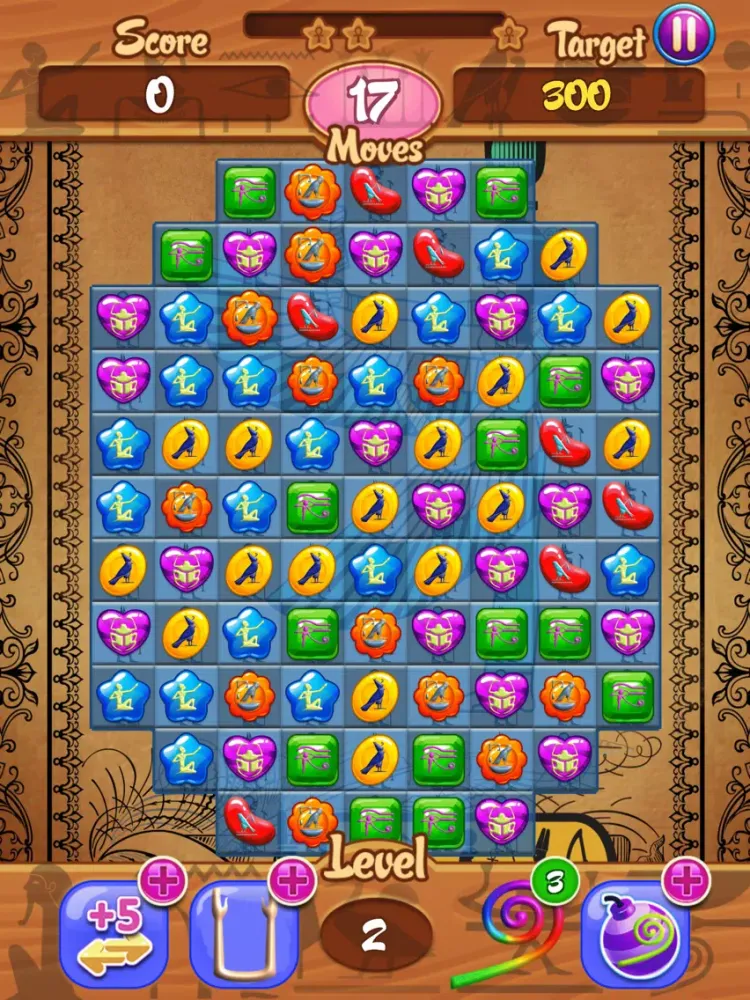 Egypt Crush - Hieroglyphic Scriptures From the Pharaoh Tut Shrine In Luxor - Free Match 3 Game iPad  স্ক্রিনশট