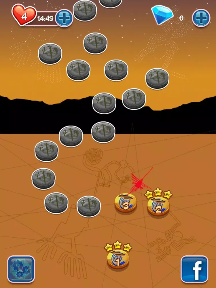 Скриншоты Nazca Crush 2 Ñ : Archaeologists unlocked its secret in Cahuachi Mound in Peru and it is revealed. The Nazca Lines are a Gigantic Astronomic Calendar. iPad 