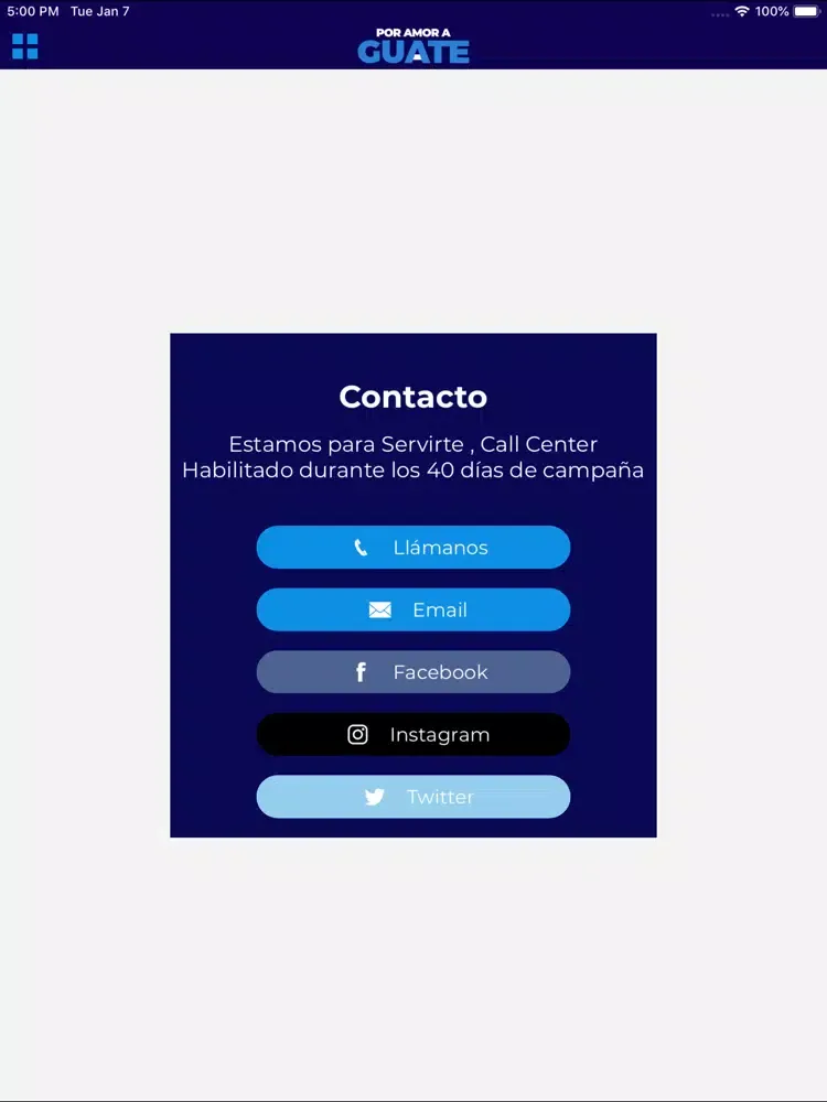 Por Amor a Guate iPad  Screenshots