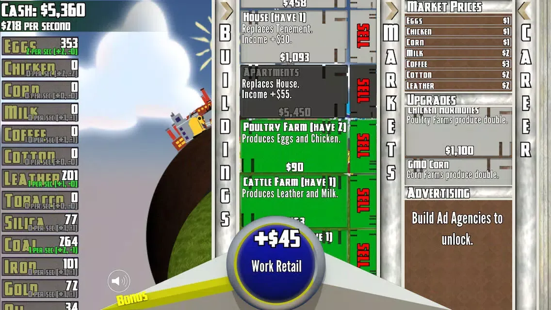 Zrzuty ekranu Capital City Clicker