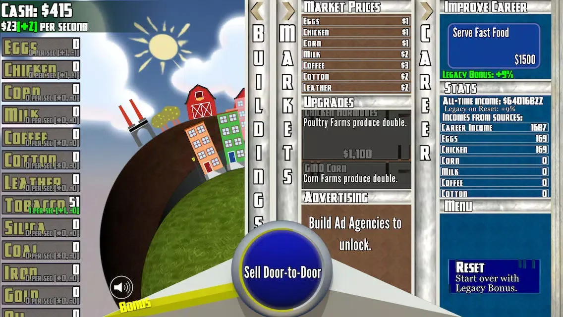 Zrzuty ekranu Capital City Clicker