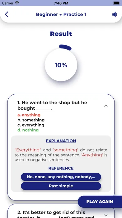 PORO - English Grammar应用截图