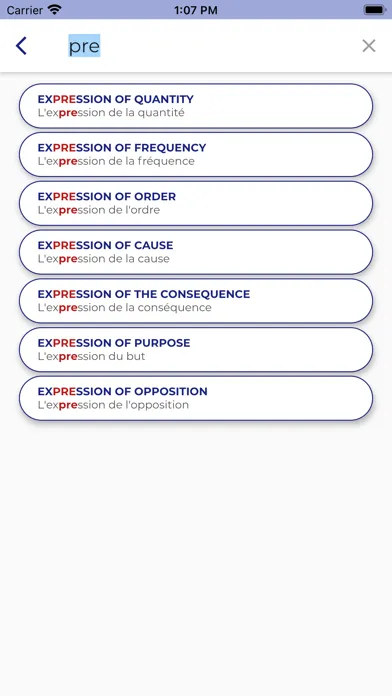 FRENCH GRAMMAR・Lessons & Tests Ekran Görüntüleri