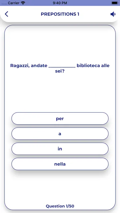 ภาพหน้าจอของ Italian GrammarーLessons・Tests