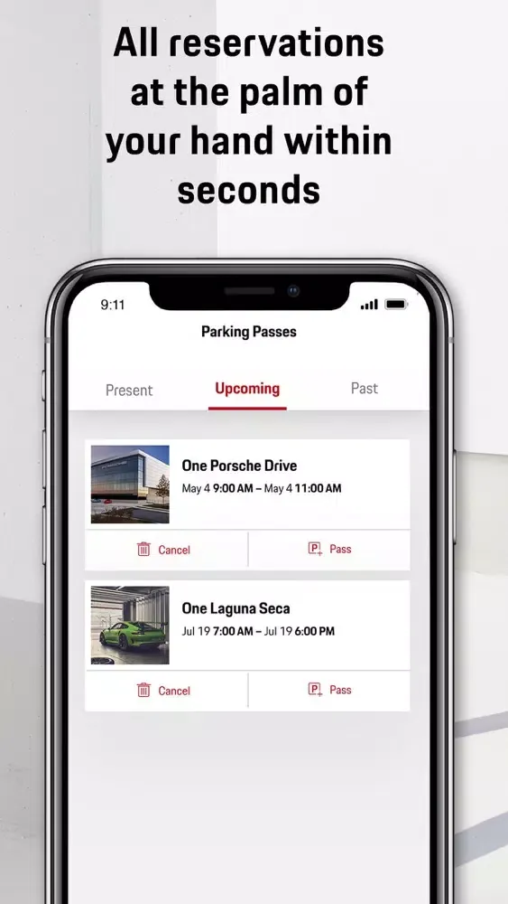 Capturas de tela do Porsche Parking Plus