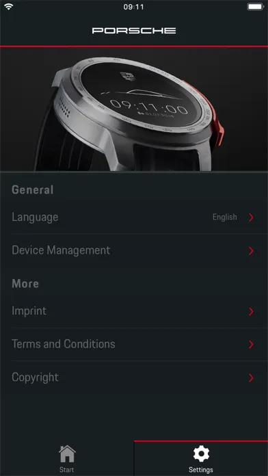 Скриншоты Porsche Smartwatch