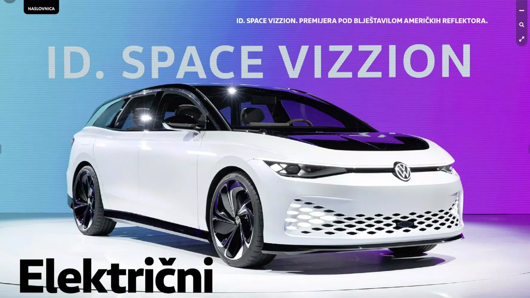 Capturas de pantalla de Volkswagen magazin Hrvatska