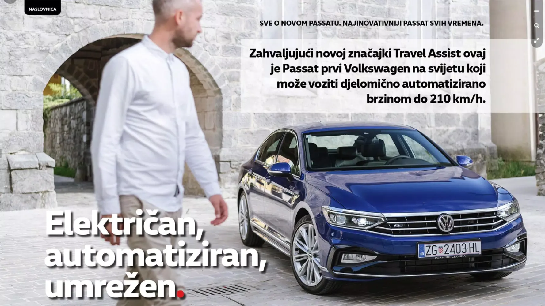 Capturas de pantalla de Volkswagen magazin Hrvatska