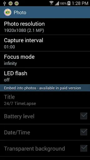 Tangkapan layar 24/7 Time Lapse Lite