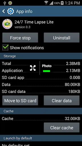 Tangkapan layar 24/7 Time Lapse Lite