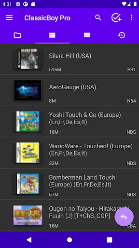 Скриншоты ClassicBoy Pro Games Emulator