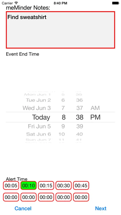 Tangkapan layar meMinder | Plus Calendar Event & Reminder Creator Tool with Calendar Events Viewer for Apple Watch
