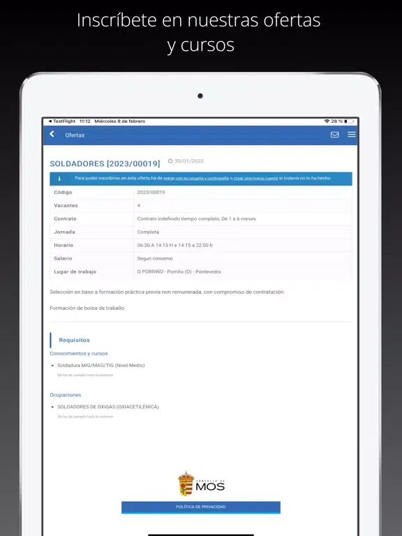 SoMOS EMPLEO / SoMOS EMPREGO iPad 应用截图