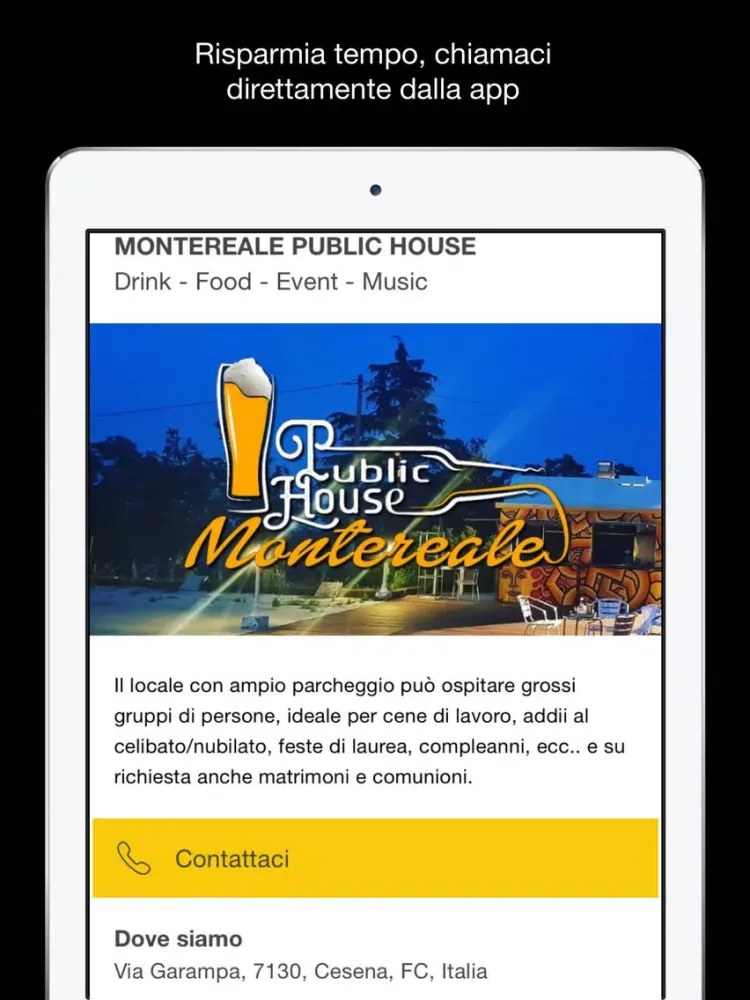 Montereale Public House iPad  スクリーンショット