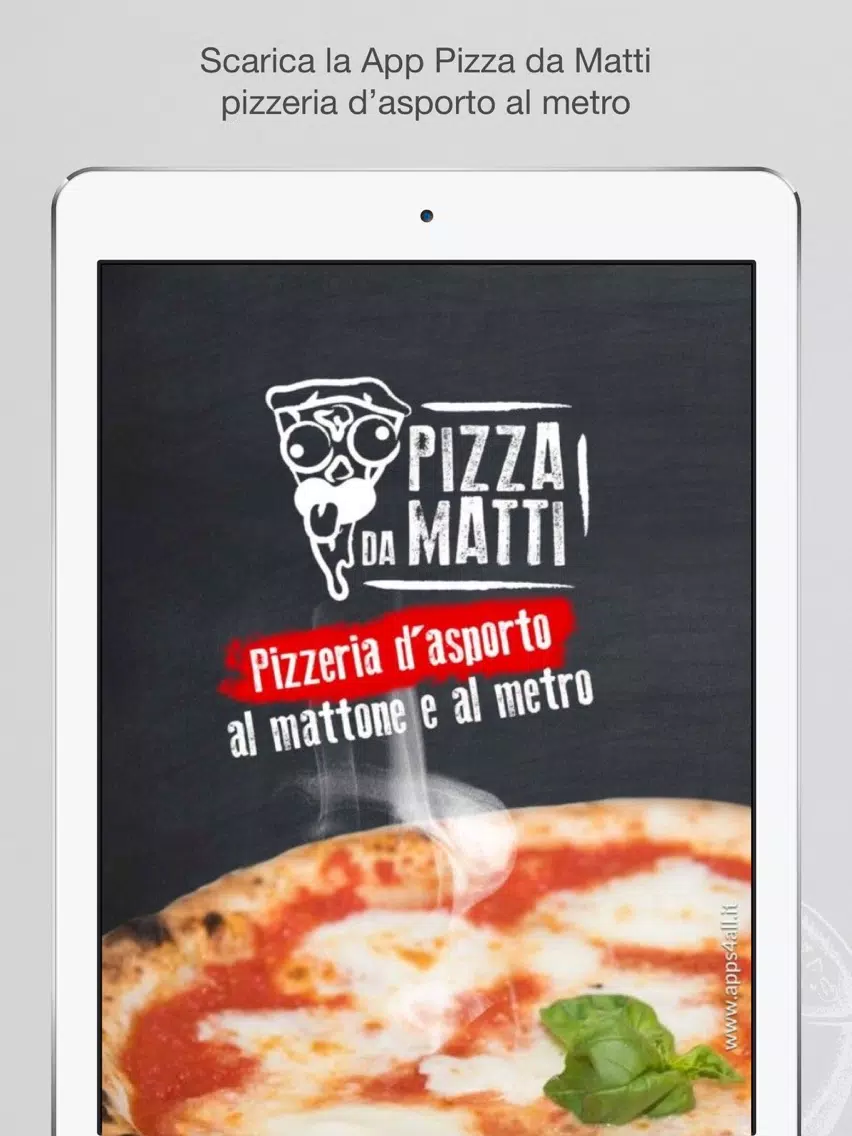 Tangkapan skrin Pizza da Matti iPad 